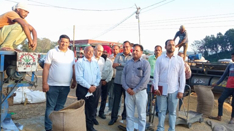 सिरमौर जिला में धान का रिकार्ड उत्पादन, धौलाकुंआ और पावंटा की मंडियों में अब तक कुल 3255 मीट्रिक टन धान का हुआ क्रय-राजेश्वर गोयल