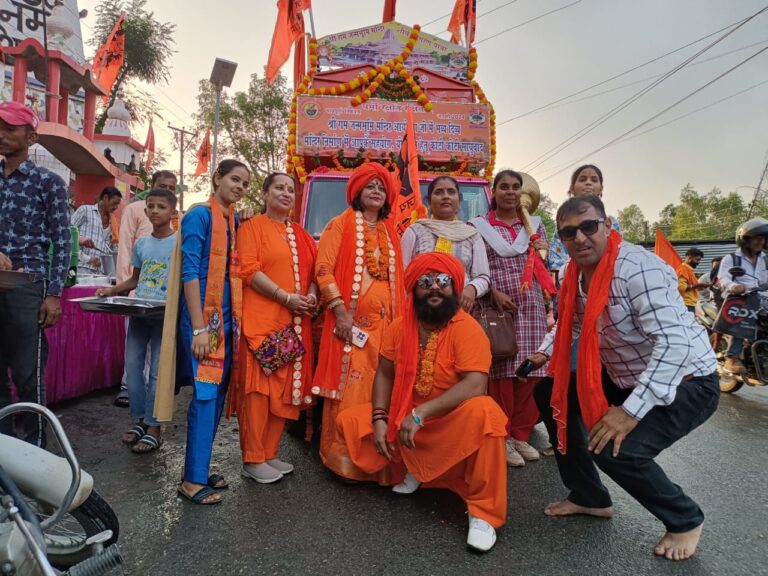 रामलला मंदिर के उद्घाटन पर शौर्य जागरण यात्रा का गिरीपार क्षेत्र में पहुंचने पर भव्य स्वागत..