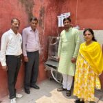 मेरा गाँव मेरा सहारा संस्था ने किया वाटर कूलर, व डीएसआर ग्रुप ने वाटर कूलर के लिए वॉटर प्युरीफ़ायर किया भेंट.