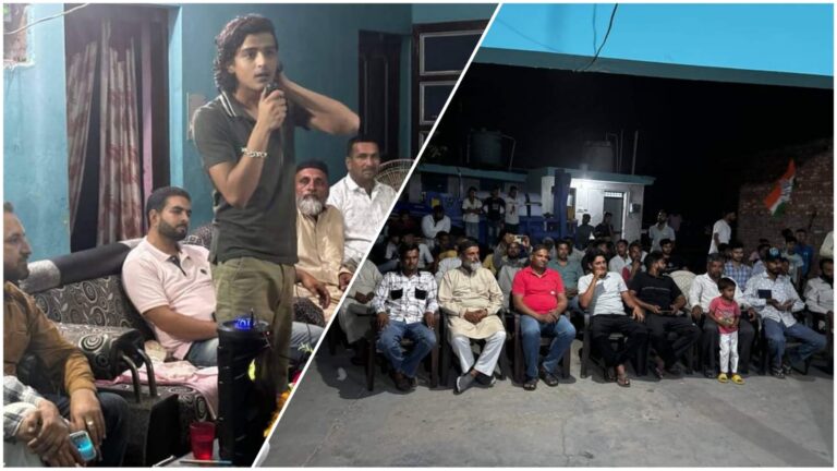 कांग्रेस प्रत्याशी विनोद सुल्तानपुरी के पक्ष में प्रदेश युवा कांग्रेस सचिव अरिकेश जंग ने मांगे वोट,