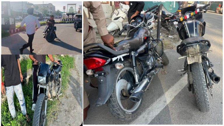 पांवटा साहिब में ट्रैफिक नियमों की सख्ती, बिना नंबर प्लेट वाहनों पर कसा शिकंजा