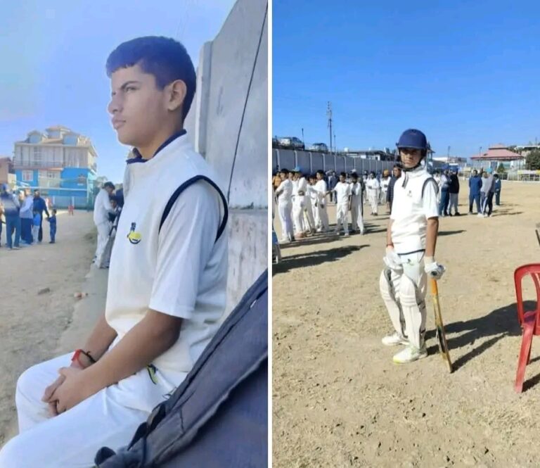 पांवटा साहिब के धारटीधार के अंशुमन शर्मा का U-14 सिरमौर क्रिकेट टीम में चयन
