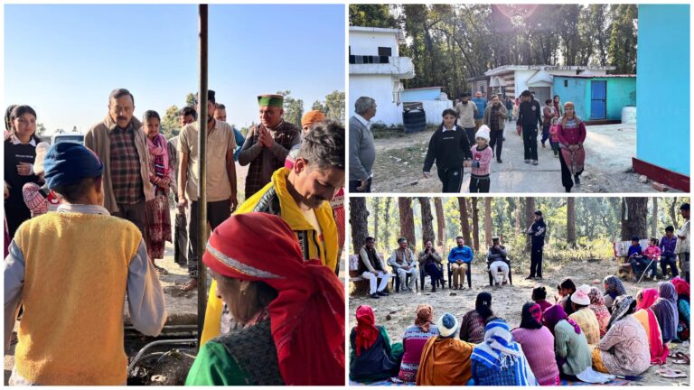 पूर्व विधायक चौधरी किरनेश जंग ने ग्राम डांडीवाला में ग्रामीणों से की मुलाकात, पेयजल समस्या पर दिए त्वरित कार्रवाई के निर्देश