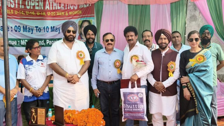 पांवटा साहिब में दो दिवसीय एथलेटिक्स मीट संपन्न, विजेताओं का हुआ सम्मान..